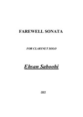 Farewell Sonata for Clarinet Solo