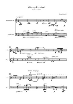 Giverny Revisited (for cello & Bb clarinet)