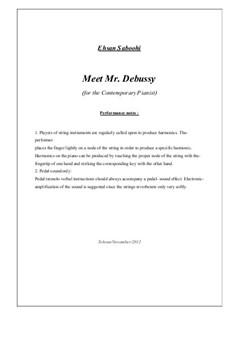 Meet Mr. Debussy (for the Contemporary Pianist)