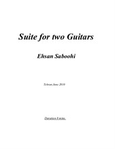 Suite for two Guitars