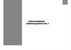String Quartet No.1